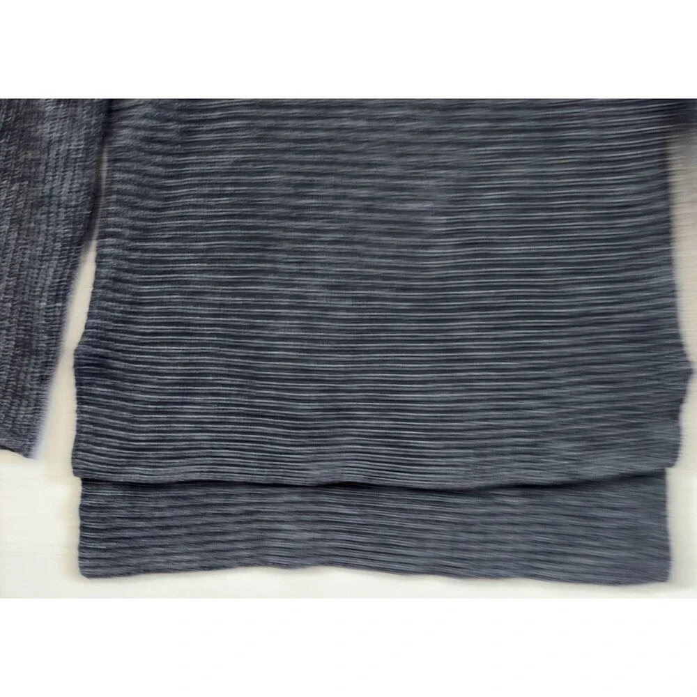 Bartolini Womens‎ Mock Neck Sweater Blue Gray Cashmere Wool Blend Italy Small